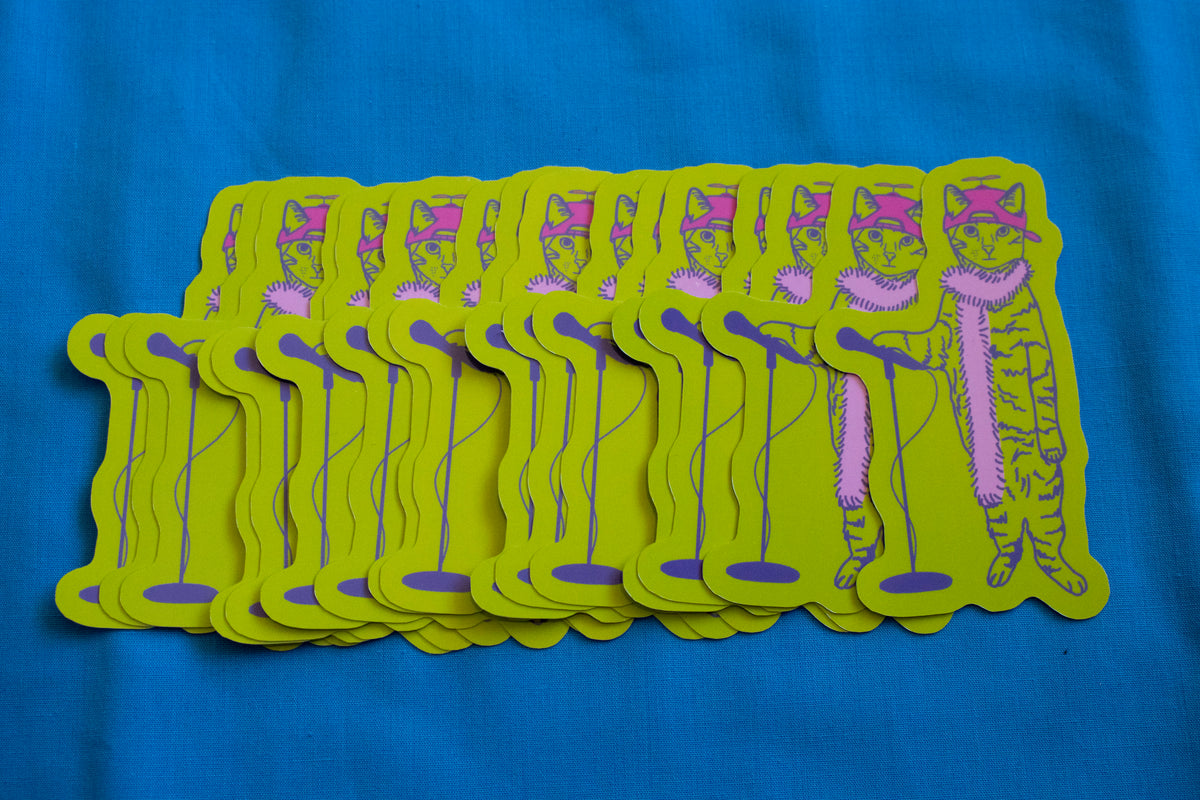 "Boa Cat" Pop Singer Vinyl Sticker
