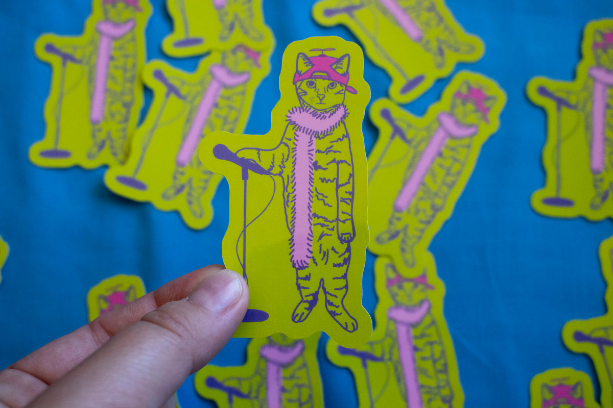 "Boa Cat" Pop Singer Vinyl Sticker