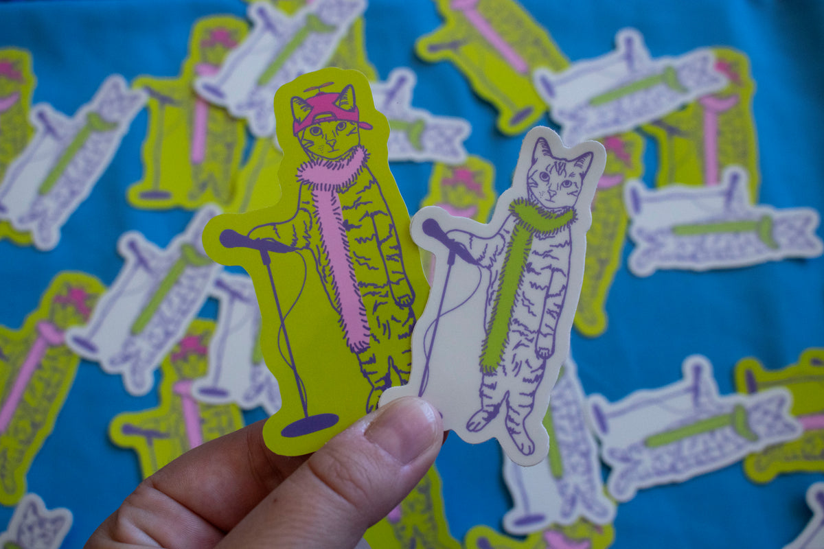 "Boa Cat" Pop Singer Vinyl Sticker