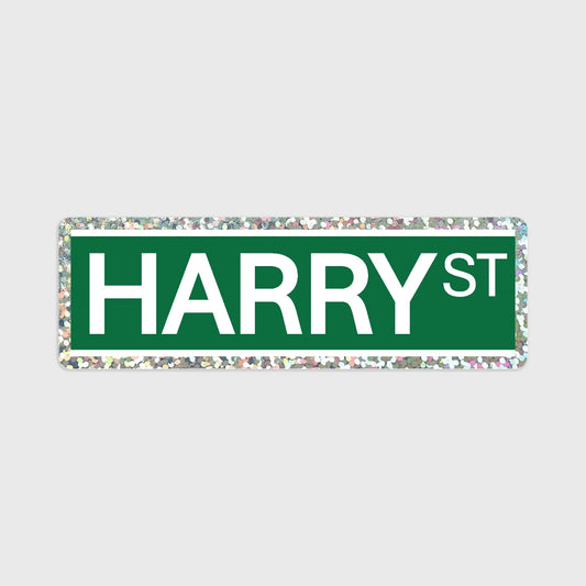 Harry St Glitter Vinyl Sticker