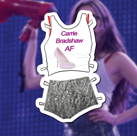 Concert Outfits Glossy Sticker
