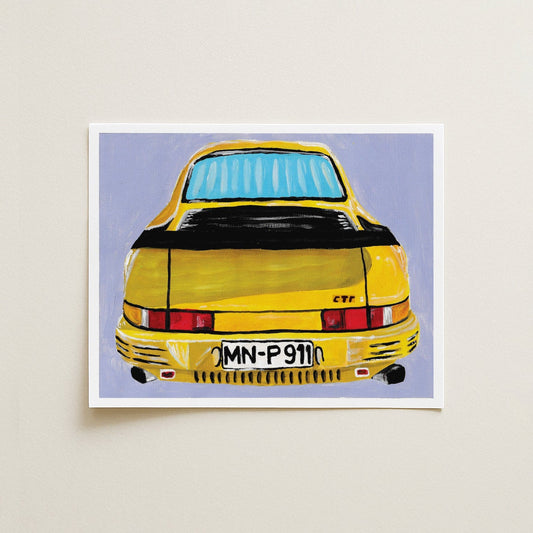 1989 RUF CTR Yellowbird Car Painting Giclee Fine Art Print