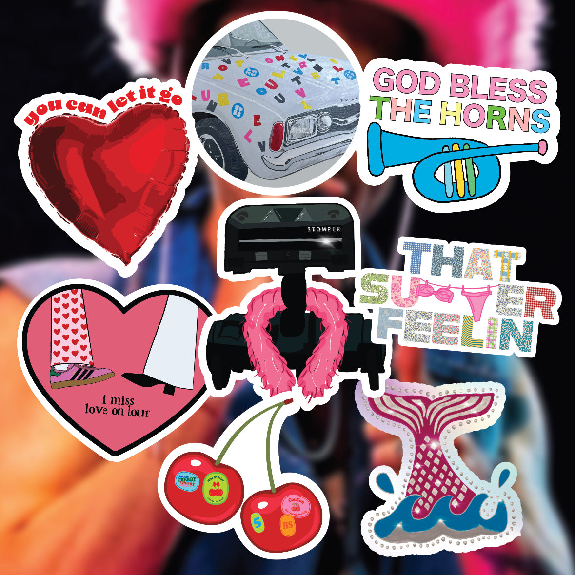 HSLOT Glossy Stickers