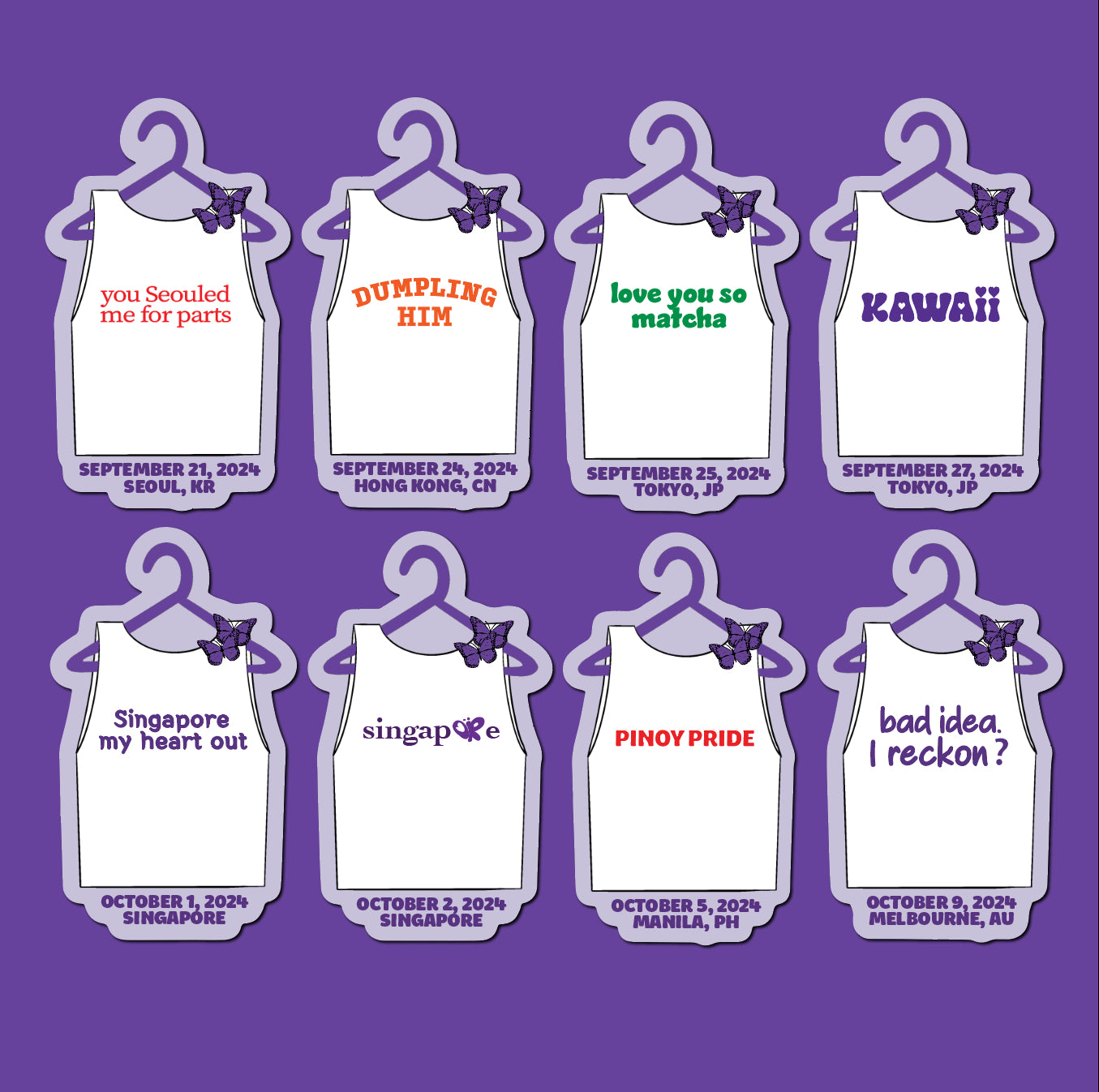 Concert Outfits Glossy Sticker