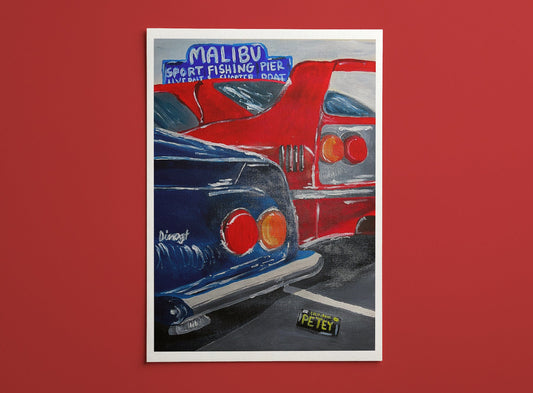 Malibu Cars Giclee Fine Art Print