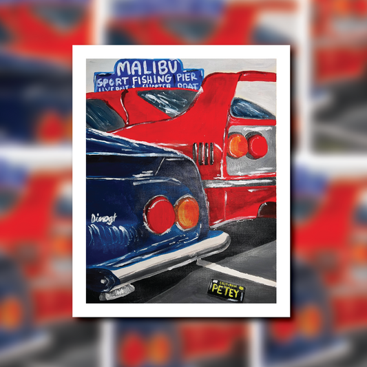 Malibu Cars Giclee Art Print