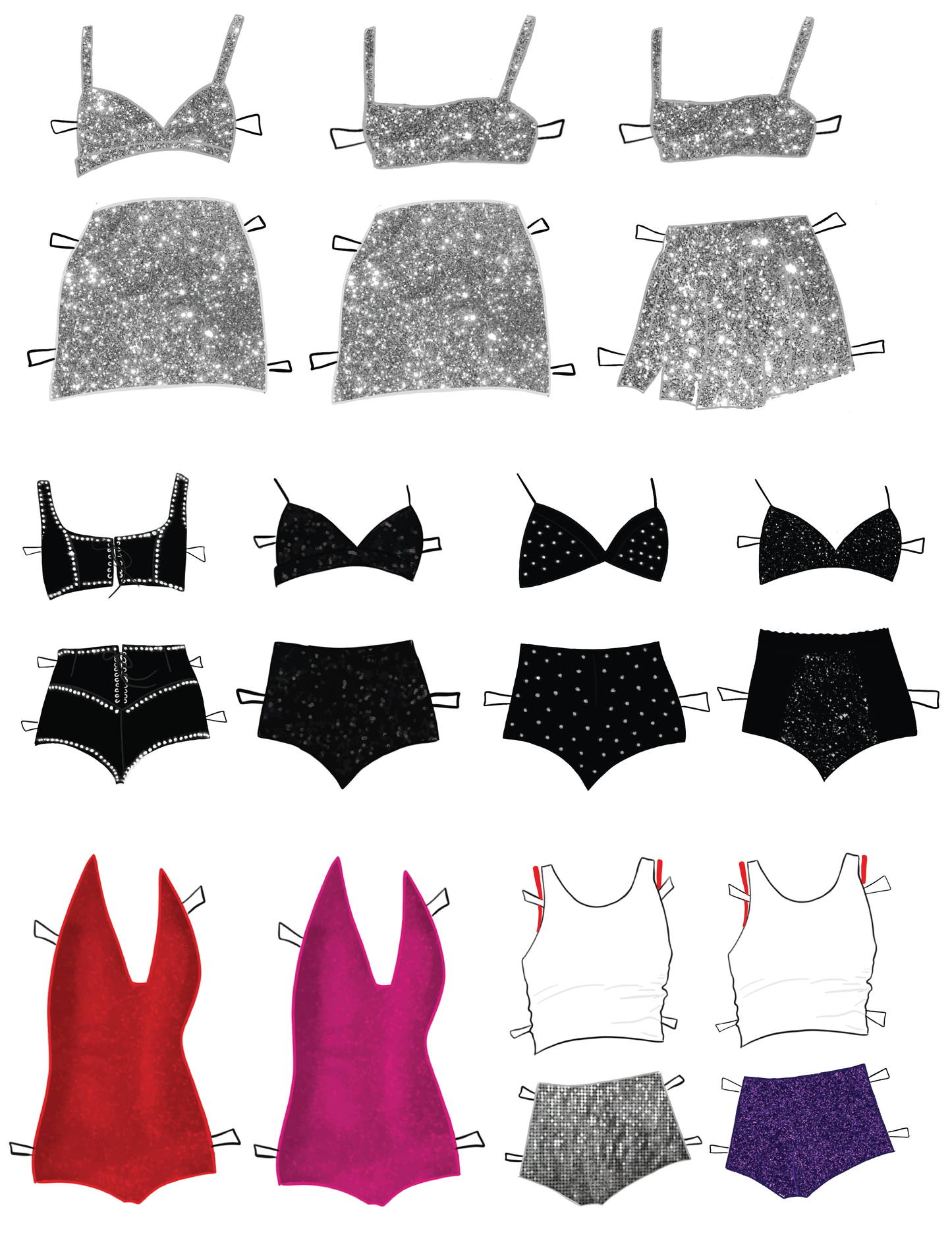Concert Outfits Art Print